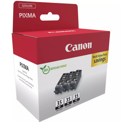 Canon PGI-35Bk (1509B028), originálny atrament, čierny, 3 x 9,3 ml, 3-pack