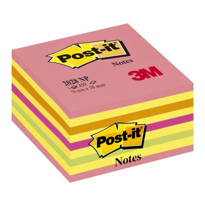 Bloček Post-it, 76 x 76 mm, lolipop