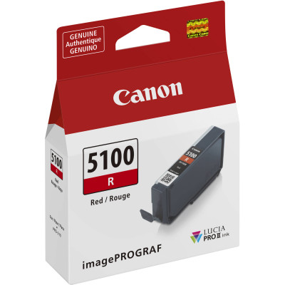 Canon PFI-5100R (6958C001), originálny atrament, červený