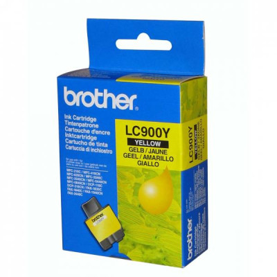 Brother LC-900Y, originálny atrament, žltý