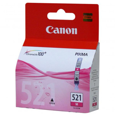 Canon CLI-521M (2935B001), originálny atrament, purpurový, 9 ml