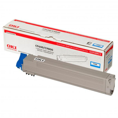 Oki C9600 (42918915), originálny toner, azúrový