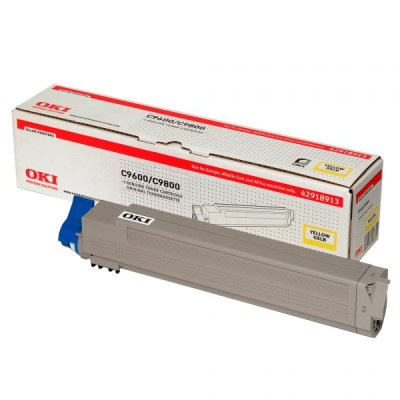 Oki C9600 (42918913), originálny toner, žltý