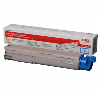 Oki C3300 (43459331), originálny toner, azúrový