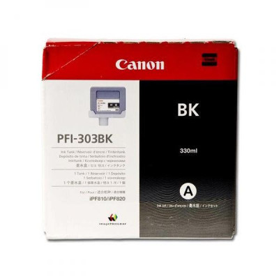 Canon PFI-303Bk (2958B001), originálny atrament, čierny, 330 ml