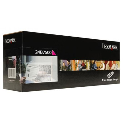 Lexmark 24B7500, originálny toner, purpurový