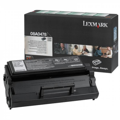 Lexmark 08A0478, originálny toner, čierny