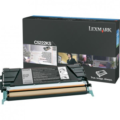 Lexmark C5222KS, originálny toner, čierny