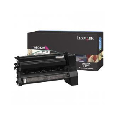 Lexmark 10B032M, originálny toner, purpurový