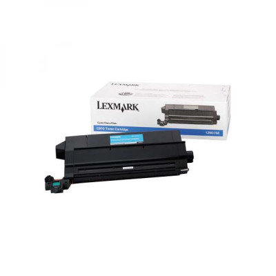 Lexmark 12N0768, originálny toner, azúrový