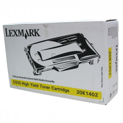 Lexmark 20K1402, originálny toner, žltý