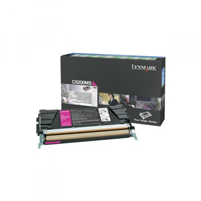 Lexmark C5200MS, originálny toner, purpurový