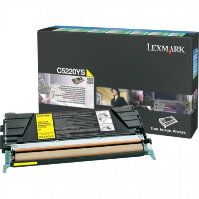 Lexmark C5220YS, originálny toner, žltý