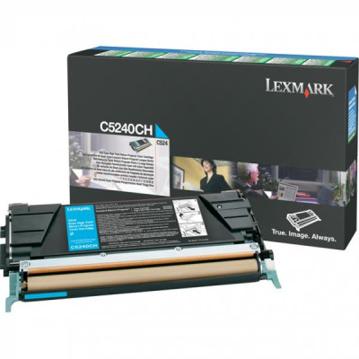 Lexmark C5240CH, originálny toner, azúrový