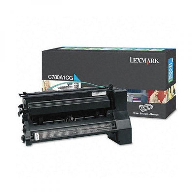 Lexmark C780A1CG, originálny toner, azúrový