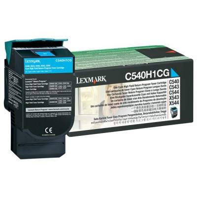 Lexmark C540H1CG, originálny toner, azúrový