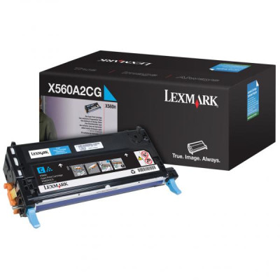 Lexmark X560A2CG, originálny toner, azúrový