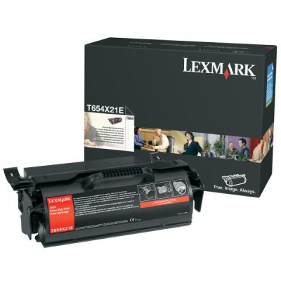 Lexmark T654X21E, originálny toner, čierny