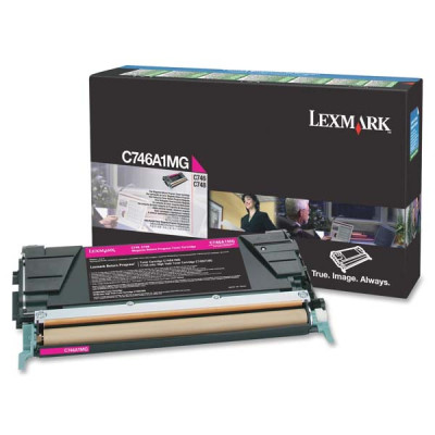 Lexmark C746A1MG, originálny toner, purpurový