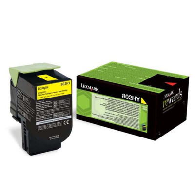 Lexmark 80C2HY0 (80C2HYE, 80C0H40), originálny toner, žltý