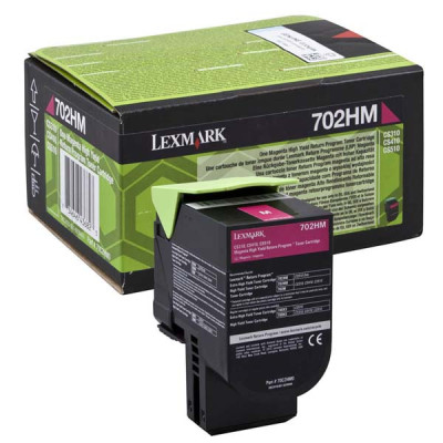 Lexmark 70C2HM0 (70C2HME), originálny toner, purpurový