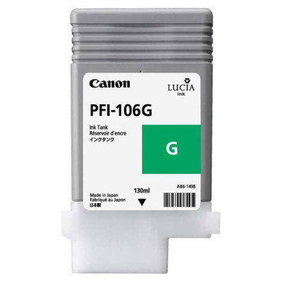 Canon PFI-106G (6628B001), originálny atrament, zelený, 130 ml