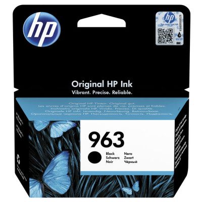 HP 3JA26AE (963), originálny atrament, čierny, 24,09 ml