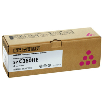 Ricoh 408190, originálny toner, purpurový