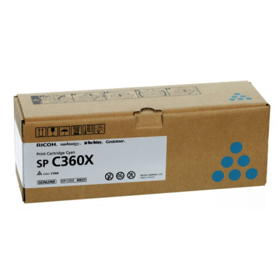 Ricoh 408251, originálny toner, azúrový