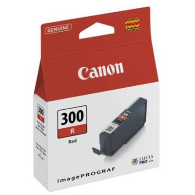 Canon PFI-300R (4199C001), originálny atrament, červený, 14,4 ml