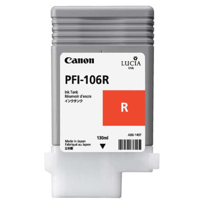 Canon PFI-106R (6627B001), originálny atrament, červený, 130 ml