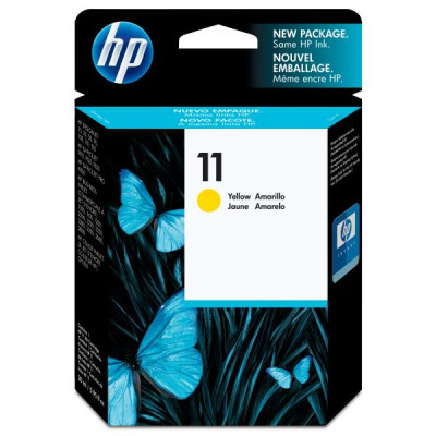 HP C4838A (11), originálny atrament, žltý, 28 ml