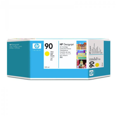 HP C5064A (90), originálny atrament, žltý, 225 ml