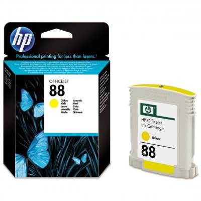 HP C9388AE (88), originálny atrament, žltý, 9 ml