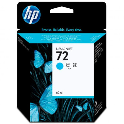 HP C9398A (72), originálny atrament, azúrový, 69 ml