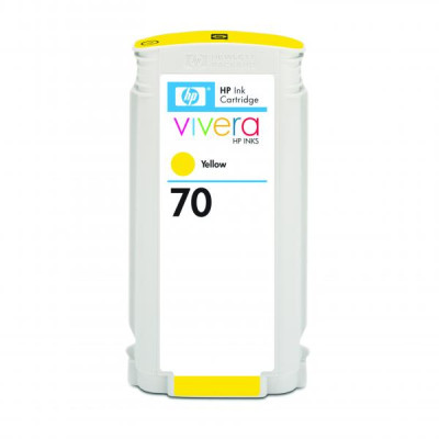 HP C9454A (70), originálny atrament, žltý, 130 ml