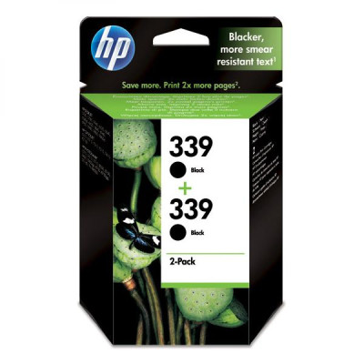 HP C9504EE (339), originálny atrament, čierny, 2 × 21 ml, 2-pack