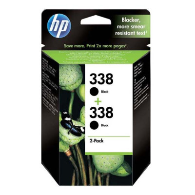 HP CB331EE (338), originálny atrament, čierny, 2 × 11 ml, 2-pack