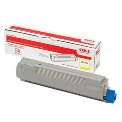 Oki C532 (46490401), originálny toner, žltý