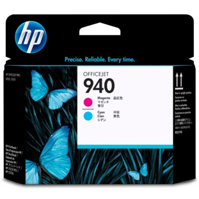 HP C4901A (940), originálna tlačová hlava, azúrová/purpurová