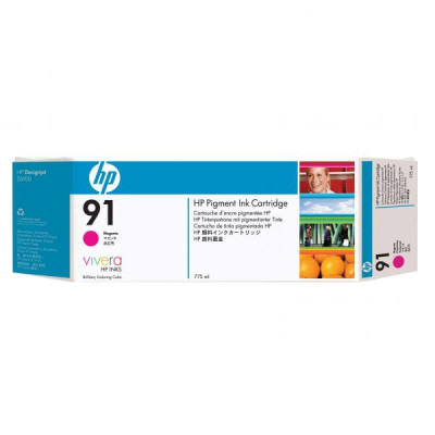 HP C9484A (91), originálny atrament, purpurový, 3 × 775 ml, 3-pack