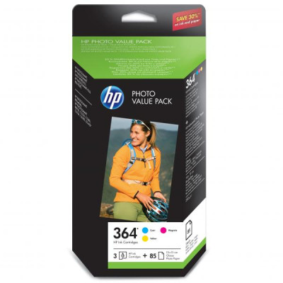 HP CH082EE (364), originálny atrament, CMY, 3 × 3 ml, 3-pack