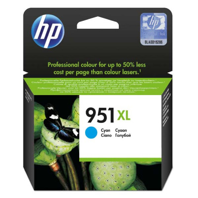 HP CN046AE (951XL), originálny atrament, azúrový, 24 ml