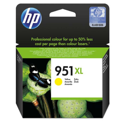 HP CN048AE (951XL), originálny atrament, žltý, 17 ml