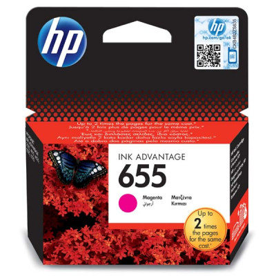 HP CZ111AE (655), originálny atrament, purpurový, 12 ml