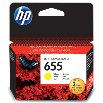 HP CZ112AE (655), originálny atrament, žltý, 12 ml