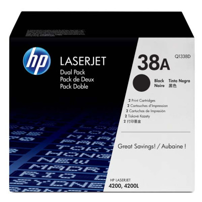 HP Q1338D (38A), originálny toner, čierny, 2-pack