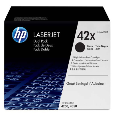 HP Q5942XD (42X), originálny toner, čierny, 2-pack