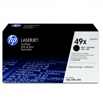 HP Q5949XD (49X), originálny toner, čierny, 2-pack