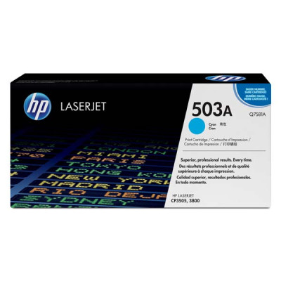 HP Q7581A (503A), originálny toner, azúrový